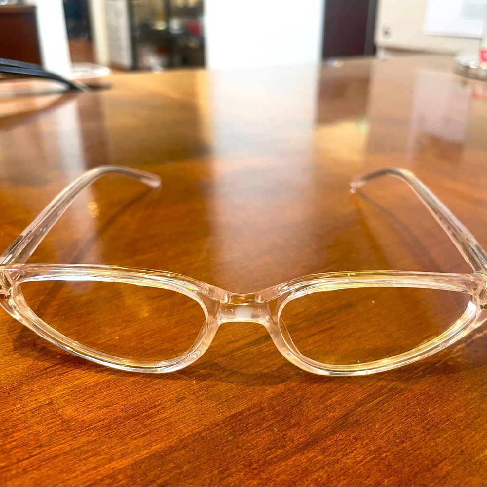 VINTAGE GUCCI clear frame glasses